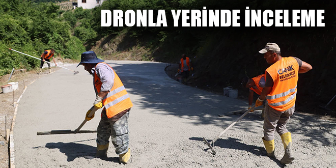 DRONLA YERİNDE İNCELEME